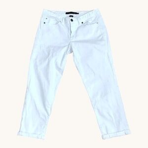 Calvin Klein Jeans Skinny Cropped White Denim (29, 8)
